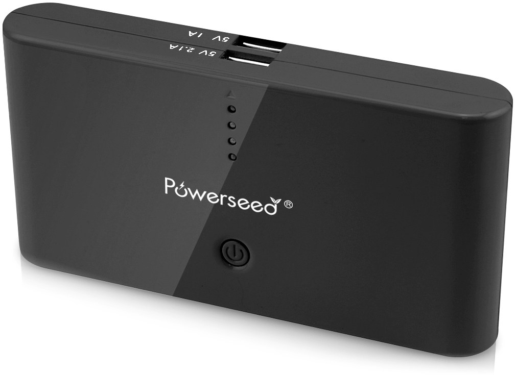 Externí napájecí baterie od výrobce Powerseed je velkokapacitní zdroj energie pro smartphony a tablety. Nabízí nadstandardní kapacitu 10 000 mAh, takže běžný telefon zvládne nabít až 4krát. Díky dvěma USB portům lze navíc dobíjet dva přístroje najednou – například telefon a tablet. Nabíjet však můžete i další přístroje, jako jsou iPody, mp3 přehrávače či GPS navigace nebo fotoaparáty.