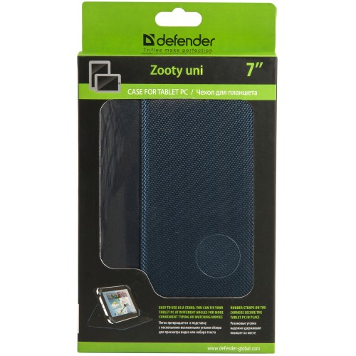 Pouzdro Zooty na tablet je vyvedeno v elegantním modrém designu a představuje výborný doplněk pro váš tablet doma i na cestách.