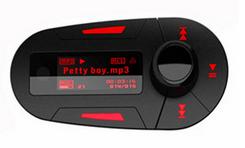 FM transmitter MP3 Electronika do auta s červeným posvícením displeje. Klikni zde pro více informací.