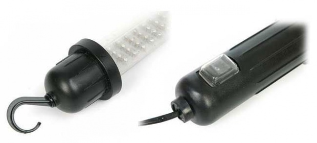 Montážní svítilna 220V 60 LED diod - odolná vůči vodě či oleji, otřesům či nárazům.
