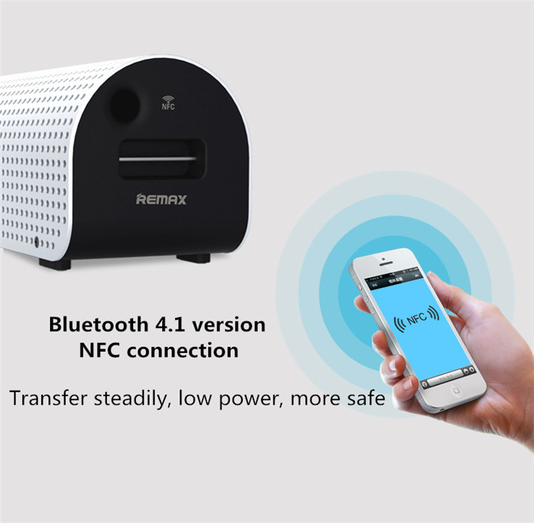 Přenosný Bluetooth reproduktor NFC Remax H1 stereo aktivní systém.
