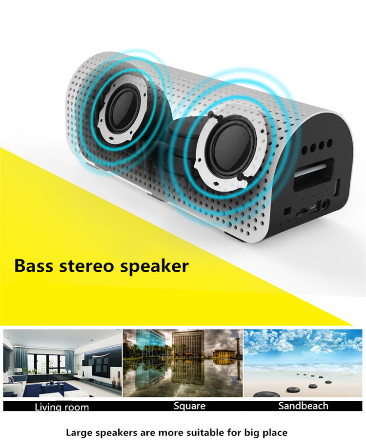 Přenosný Bluetooth reproduktor NFC Remax H1 stereo aktivní systém.